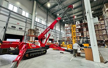 Монтаж в помещении с помощью мини-кранов Арлифт